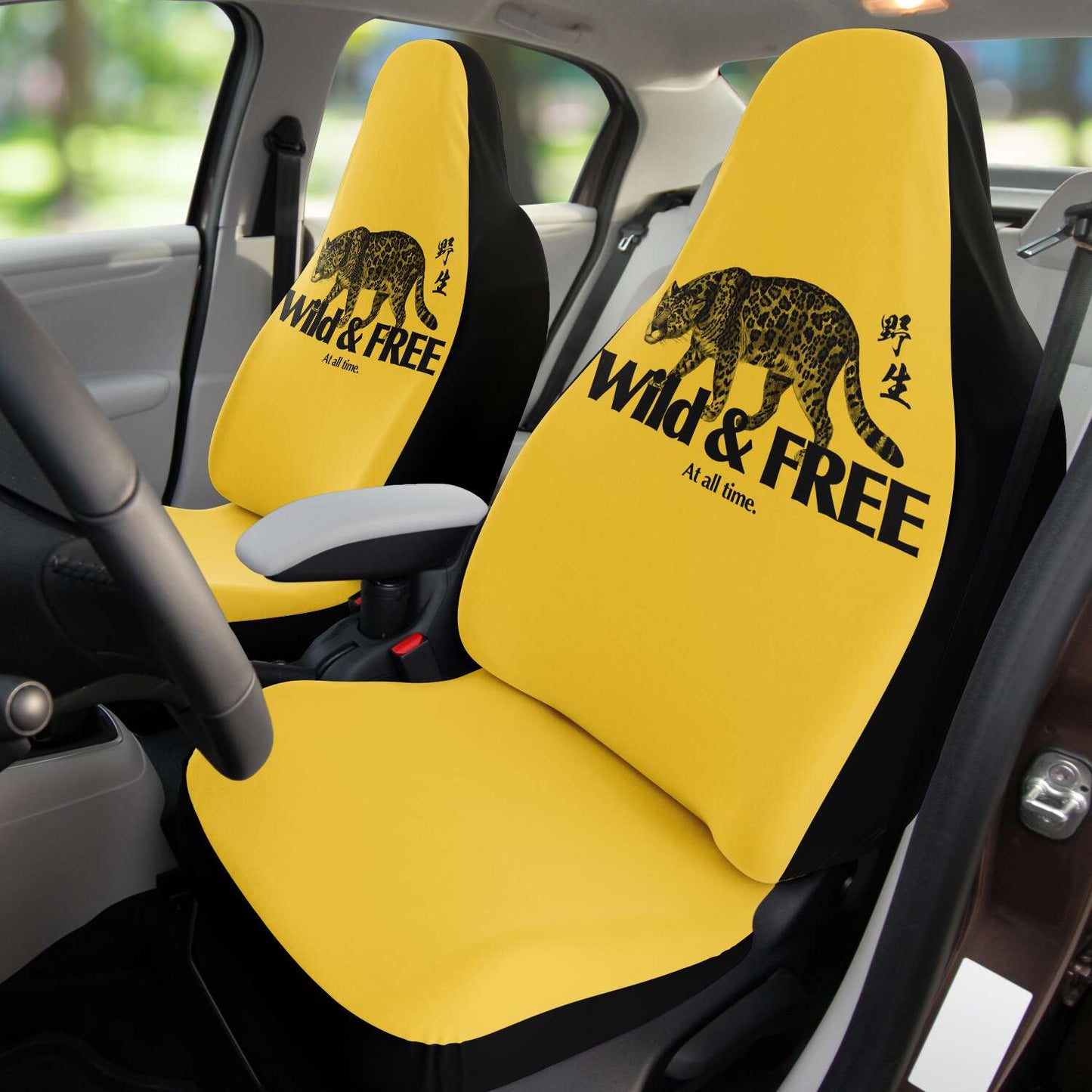Wild & Free, at all time. 🐯 Panther Seat Covers Yellow