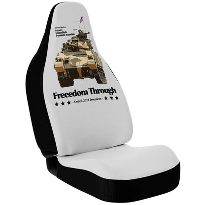 Freedom Through<br>Tank Mandate. Seat Covers<br>Lite Grey