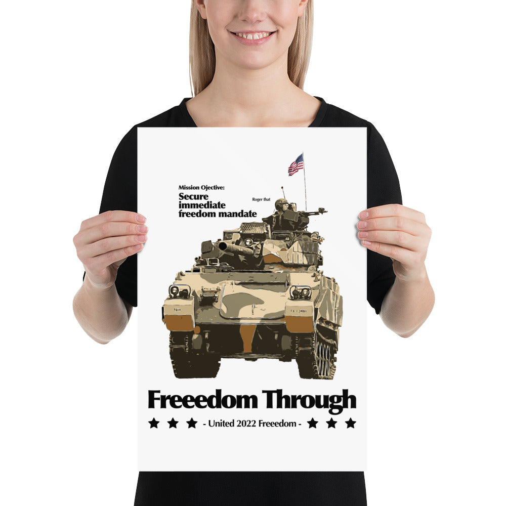 Freeedom Through Tank Poster