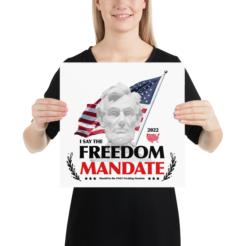 Freedom Mandate Poster