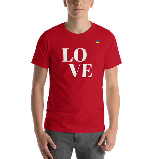 LOVE for Ukraine unisex t-shirt